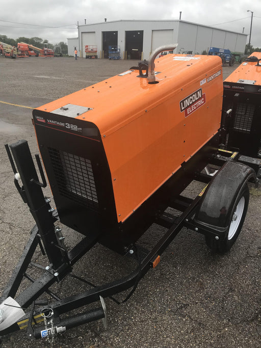 2021 Lincoln Electric Vantage 322 Vantage 322 Ready Pak 3 w/ Decals, ORANGE (includes trailer, cable rack, fender light kit) NO Telematics