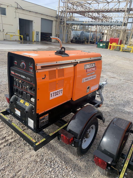 2022 Lincoln Electric LE400 Kubota V1505, Trlr, Cable Rack, Light Kit, ES Decals, T3