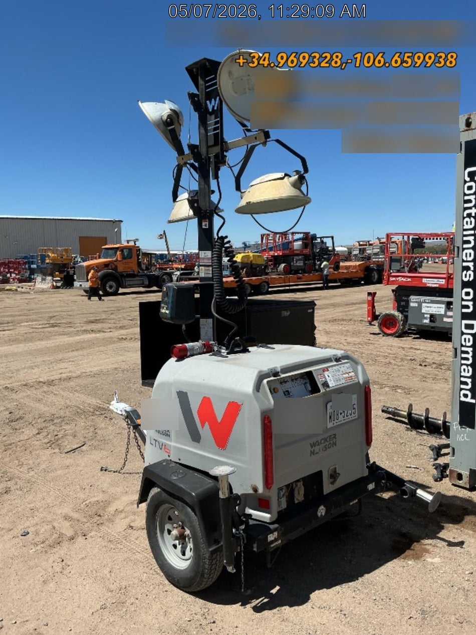 2019 Wacker Neuson LTV6K-MH Power mast, 1100W MH