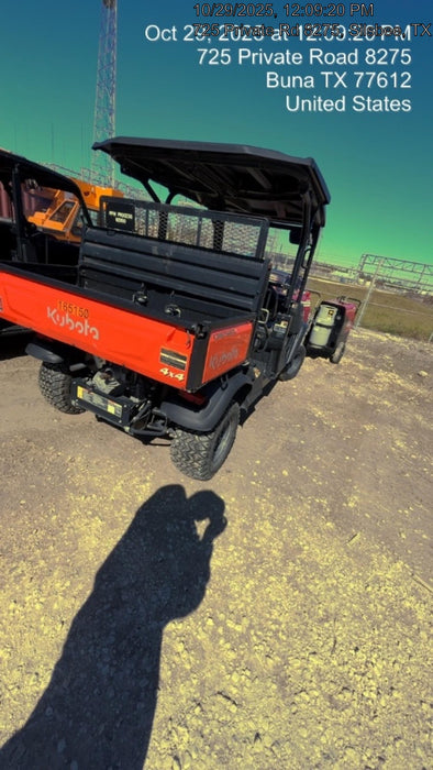 2021 Kubota RTV-X1140W-H Plastic Canopy, Windshield Acrylic Clear, LED Strobe Light, Wire Harness Kit, Back up Alarm