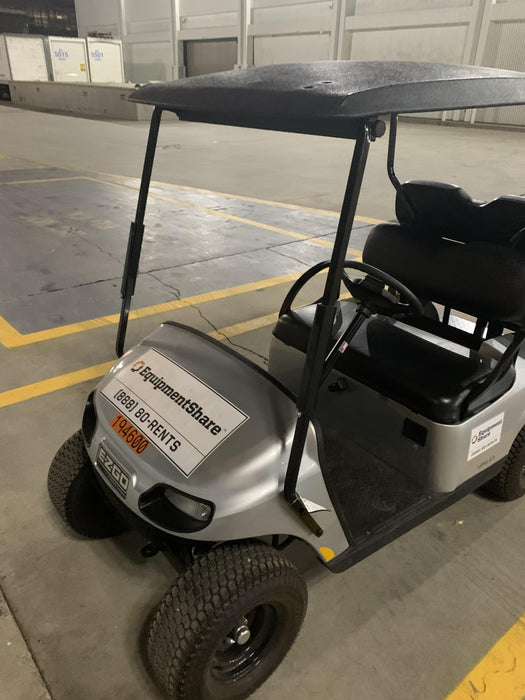 2022 Ez-Go VALOR 4 GAS EFI, PLATINUM, 
REAR SEAT KIT, ROOF, SPLIT TINTED WINDSHIELD