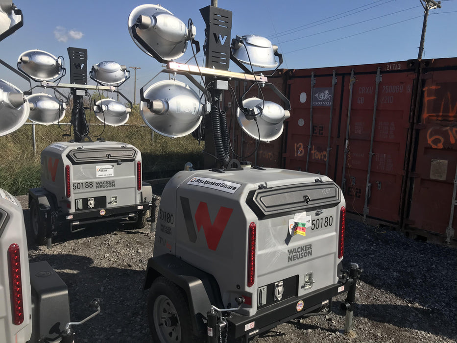 2019 Wacker Neuson LTV6L-MH Mobile Light Tower w/Fuel Level Sensor Installed