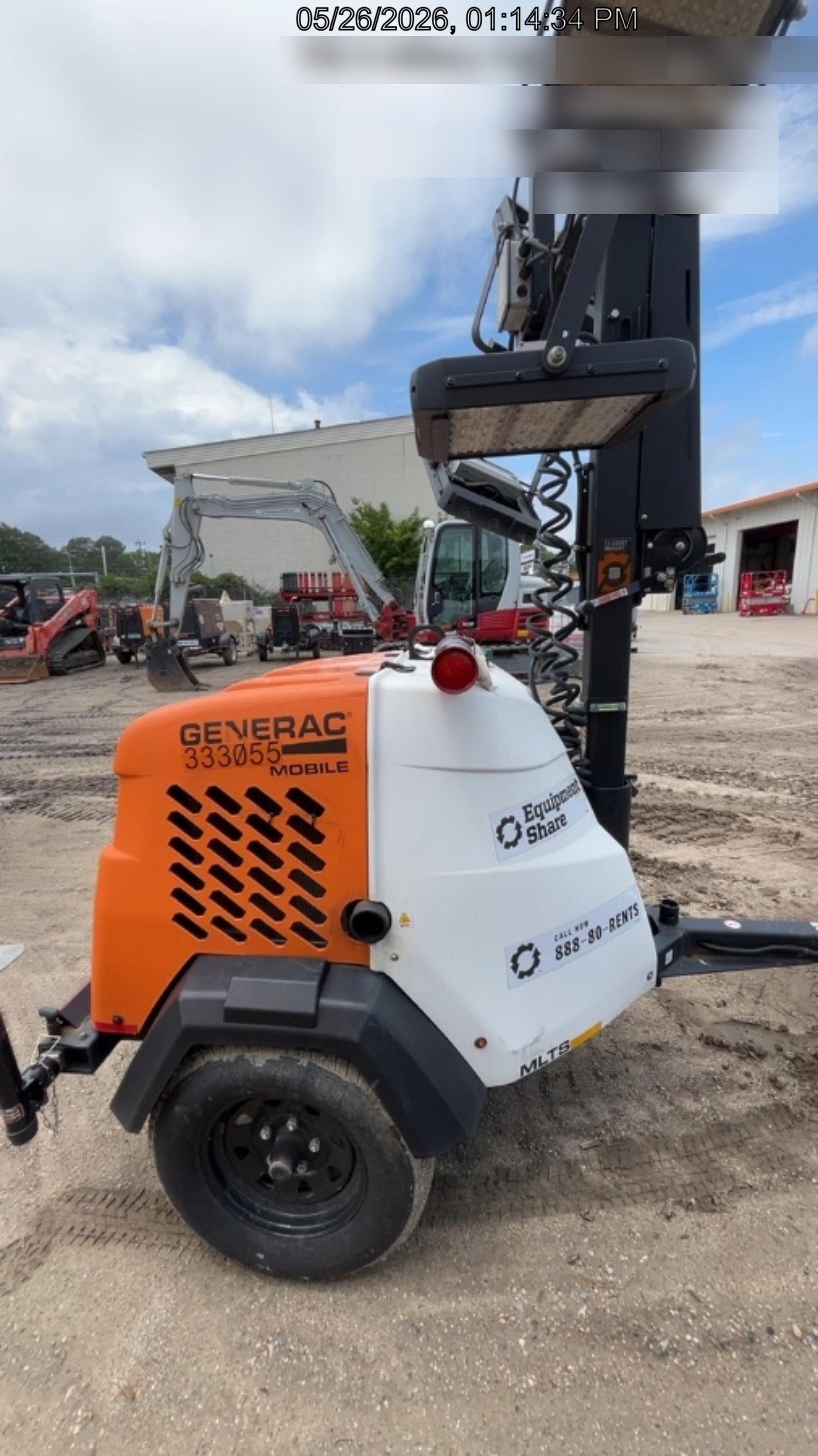 2023 Generac MLT2 Diesel, Flex Switch 120V Input, Powerzone Controller, (4) 320W LED Lights, 4kW Generator, 39.9 Gal Fuel Tank, 2" Ball, T3