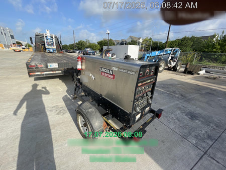 2019 Lincoln Electric Vantage 322 Welder Ready-Pak 3, Two wheel trailer, Fender and Light kit, Cable Rack