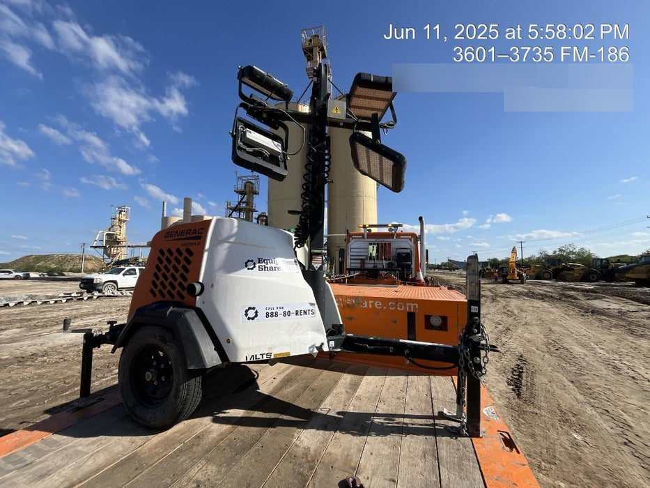 2024 Generac MLT2 Diesel, Flex Switch 120V Input, Powerzone Controller, 
(4) 320W LED Lights, 4kW Generator, 39.9 Gal Fuel Tank, 2" Ball, T3