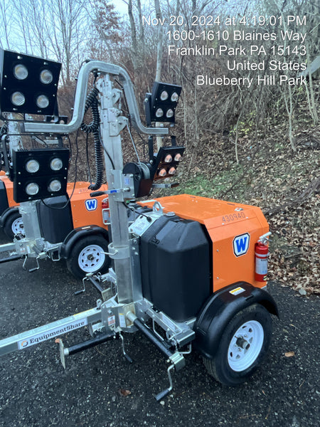 2024 Wanco WLTT-4MM4K Diesel, Deep Sea Controller, Shore Power Plug, Auto Start, (4) 350W LED Floodlights, 4kW Generator, 60 Gal Fuel Tank, 2" Ball, T3