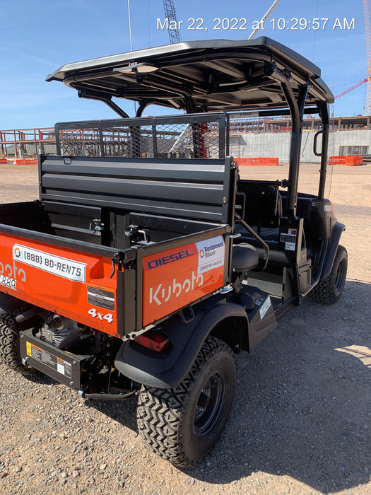 2022 Kubota RTV-X1140W-H Plastic Canopy, Windshield Acrylic Clear, LED Strobe Light, Wire Harness Kit, Back up Alarm