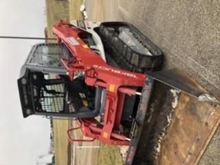 2019 Takeuchi TL12V2C Cab/Heat/Air w/Auxiliary Hydraulics, 2 Speed, Hydraulic QC 80" Tooth Bucket, 48" Pallet Forks