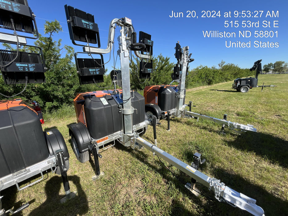 2024 Wanco WLTT-4MM4K Diesel, Deep Sea Controller, Shore Power Plug, Auto Start, (4) 350W LED Floodlights, 4kW Generator, 60 Gal Fuel Tank, 2" Ball, T3