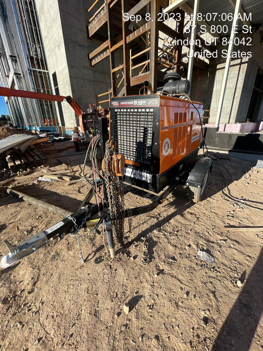 2021 Lincoln Electric Vantage 549X Ready Pak 3, ORANGE (includes trailer, cable rack, fender light kit)