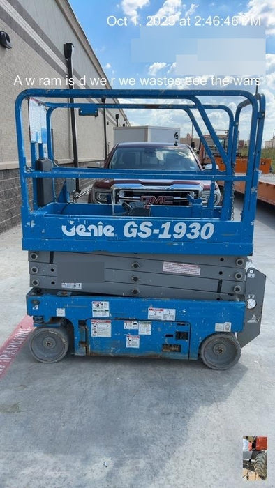 2018 Genie GS-1930 Genie GS-1930 w/Fixed Rail, Chain Entry