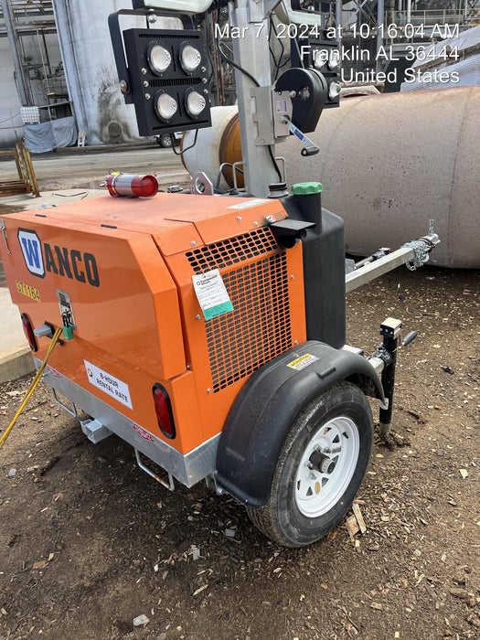 2023 Wanco WLTT-4MM4K Diesel, Deep Sea Controller, Shore Power Plug, Auto Start, (4) 350W LED Floodlights, 4kW Generator, 60 Gal Fuel Tank, 2" Ball, T3