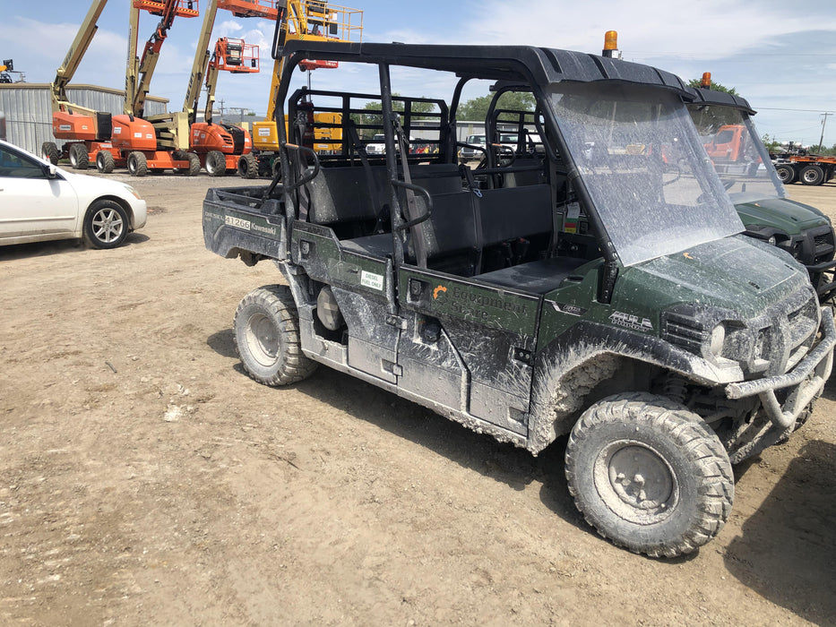 2019 Kawasaki Mule PRO-DXT Standard Options, Backup Alarm, Beacon, Plastic Hard Top, Poly Windshield, Horn Kit