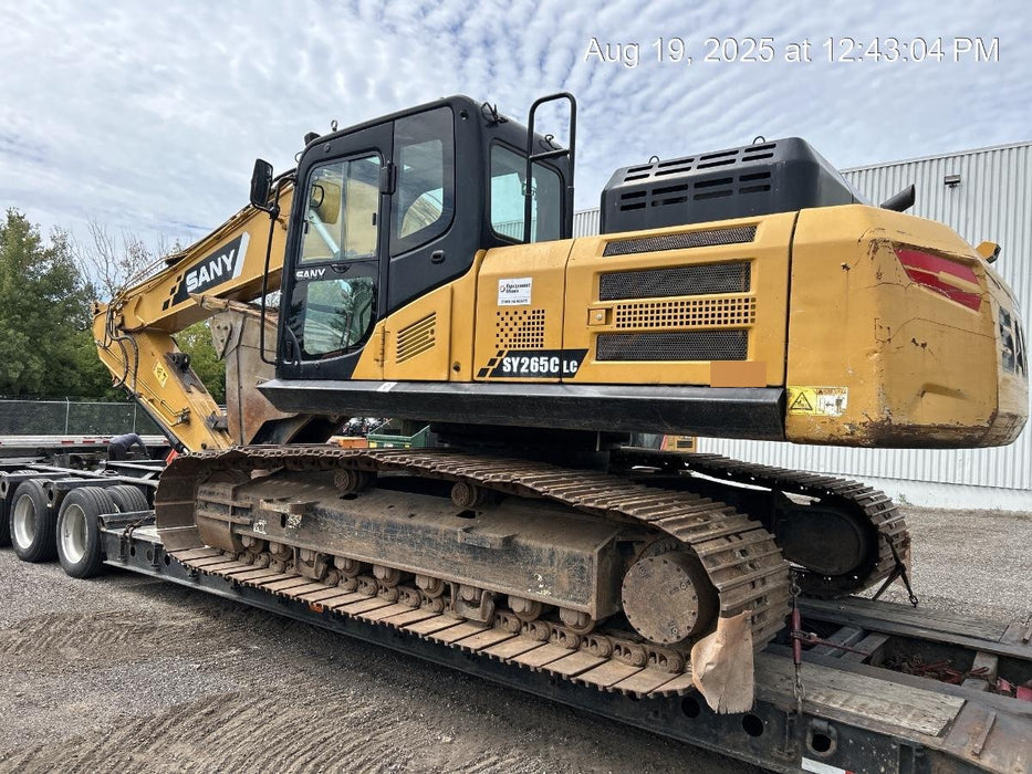 2020 Sany SY265C LC Cab, Hydraulic QC, Buckets: 36, 48" , Hydraulic Hammer 5,000lb impact class