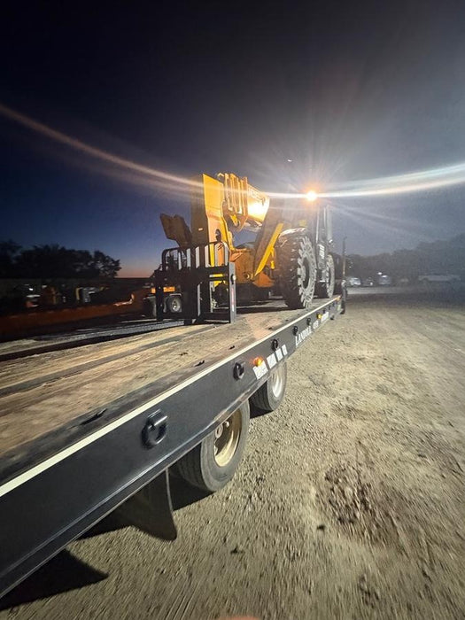 2020 JCB 510-56 Cab/Heat/Air, 74 HP, Solid Tires, STD Worklight, Beacon, Aux Hydraulics, Lifting Eye, Back up Alarm w/66" Carriage/60" Forks