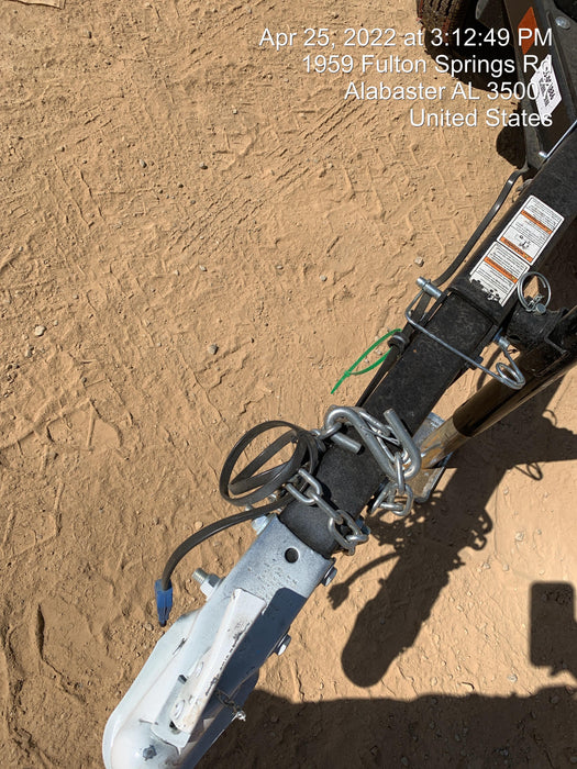 2022 Allmand NLV3GR (4) LED Light Fixture 350W, 23' Vertical Mast, 3kW Prime, Towable, Deep Sea L401, Leveling Jacks, Yanmar T4F 5.8hp