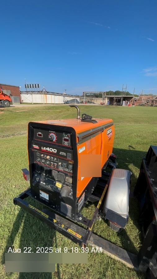 2022 Lincoln Electric LE400 Kubota V1505, Trlr, Cable Rack, Light Kit, ES Decals, T3