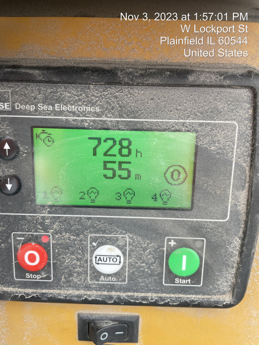 2022 Allmand NLV3GR (4) LED Light Fixture 350W, 23' Vertical Mast, 3kW Prime, Towable, Deep Sea L401, Leveling Jacks, Yanmar T4F 5.8hp