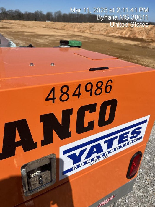 2025 Wanco WLTT-4MM4K Diesel, Mitsubishi L2E, 9.0HP @1800 rpm, Deep Sea Controller, Shore Power Plug, Auto Start, (4) 350W LED Floodlights, 4kW Generator, 60 Gal Fuel Tank, 2" Ball, T3