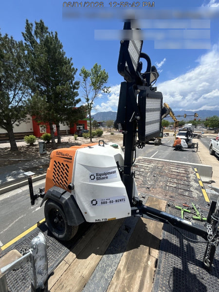 2023 Generac MLT2 Diesel, Flex Switch 120V Input, Powerzone Controller, 
(4) 320W LED Lights, 4kW Generator, 39.9 Gal Fuel Tank, 2" Ball, T3