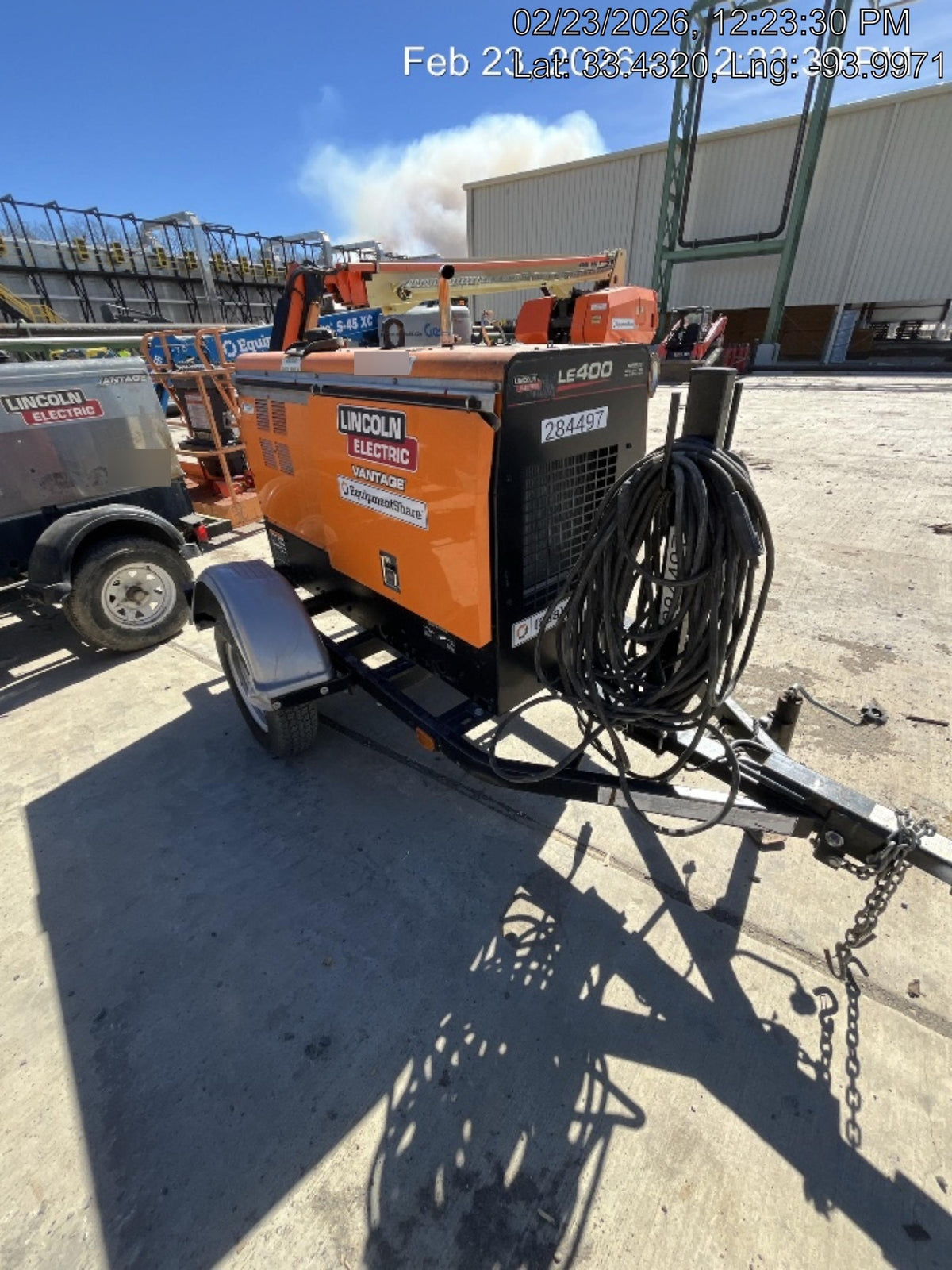 2022 Lincoln Electric LE400 Kubota V1505, Trlr, Cable Rack, Light Kit, ES Decals, T3