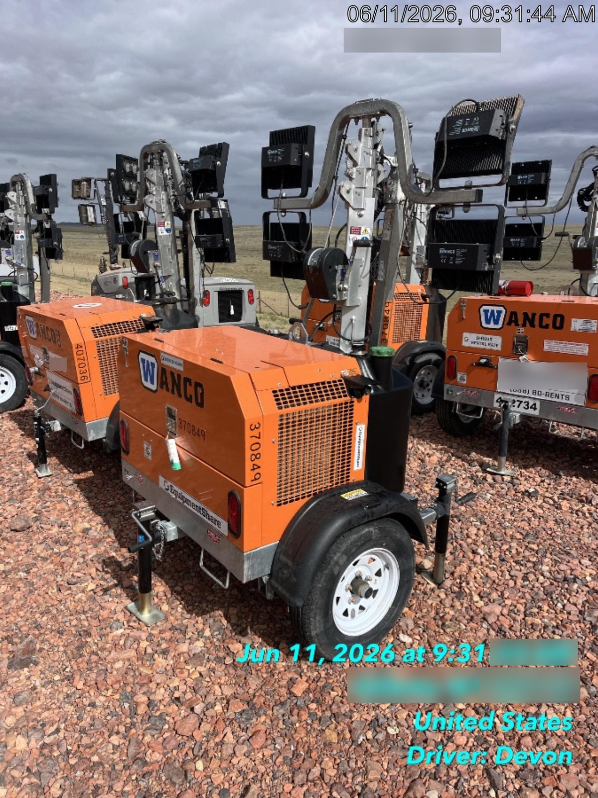 2023 Wanco WLTT-4MM4K Diesel, Deep Sea Controller, Shore Power Plug, Auto Start, (4) 350W LED Floodlights, 4kW Generator, 60 Gal Fuel Tank, 2" Ball, T3