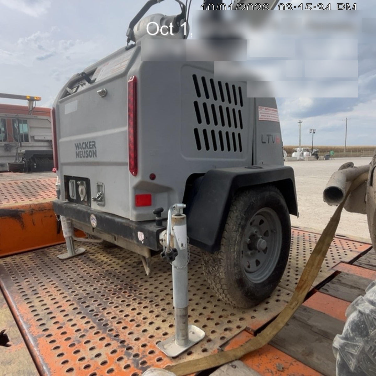 2019 Wacker Neuson LTV6L-MH Wacker Neuson LTV6L Mobile Light Tower w/Fuel Level Sensor Installed