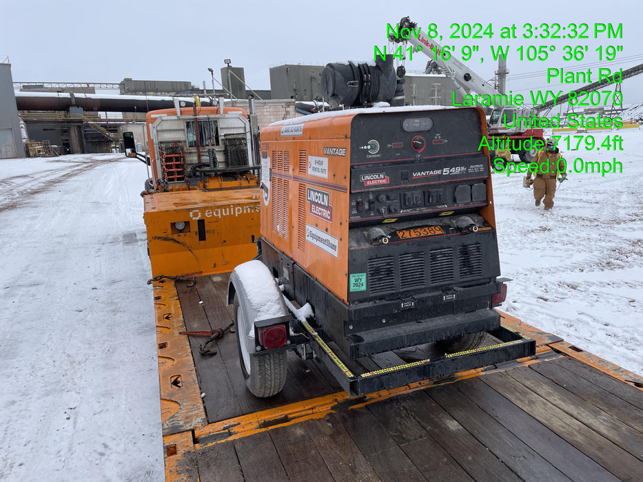 2022 Lincoln Electric Vantage 549X Crosslink Technology, Trailer Mounted, ES Decals, T3