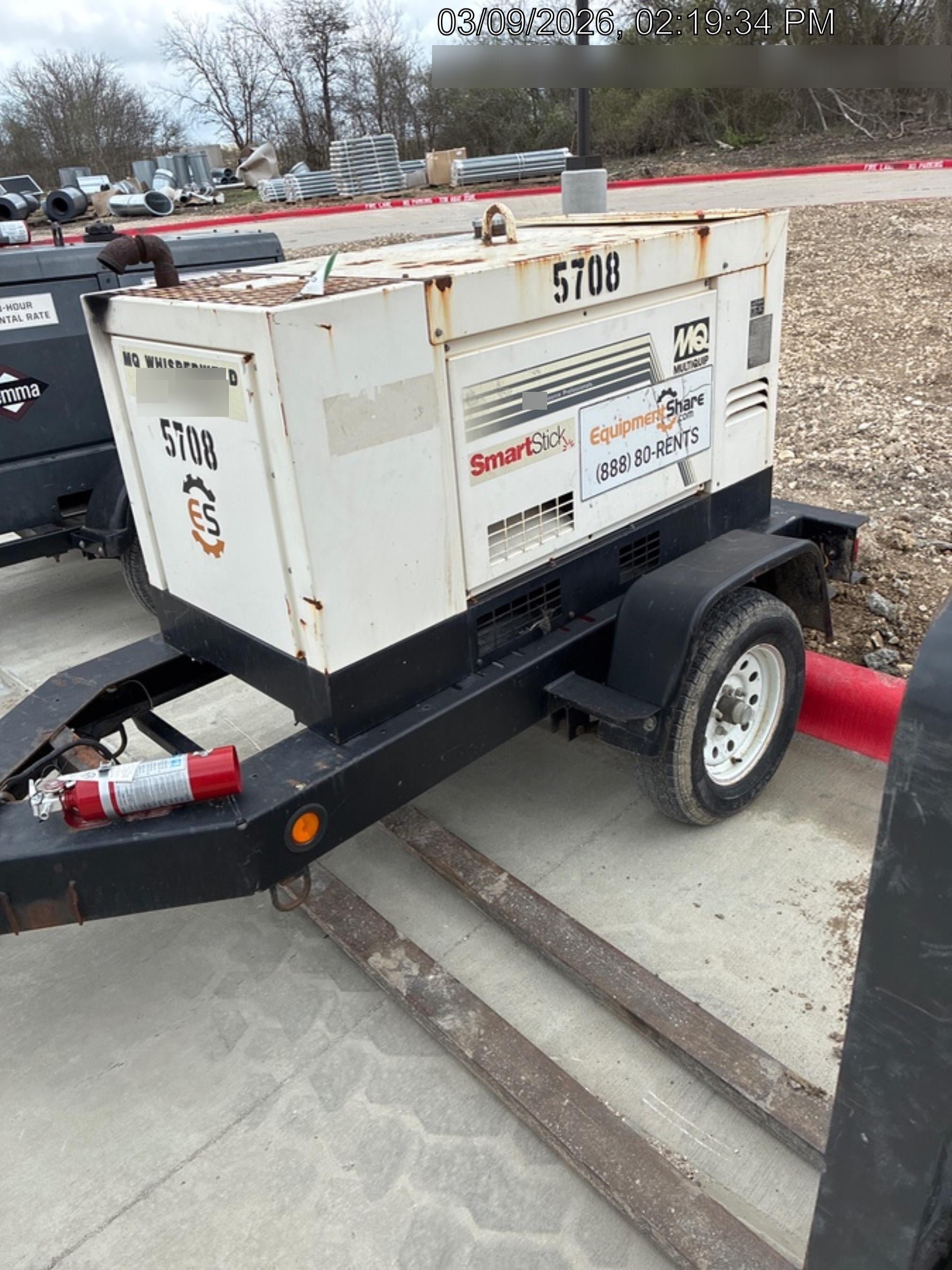 2017 Multiquip DLW400ESA4 MultiQuip 400 amp Welder, 14kW, 120/240V, T4F Kubota + 100' welding cable set