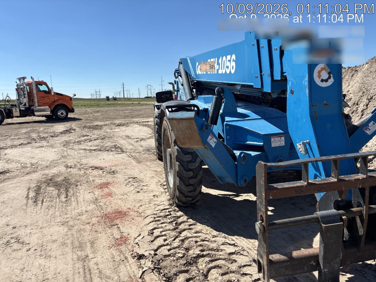 2018 Genie GTH-1056 Genie GTH-1056 w/Open ROPS, Foam Filled Tires, Work Light/Beacon, 60" Carriage and Forks