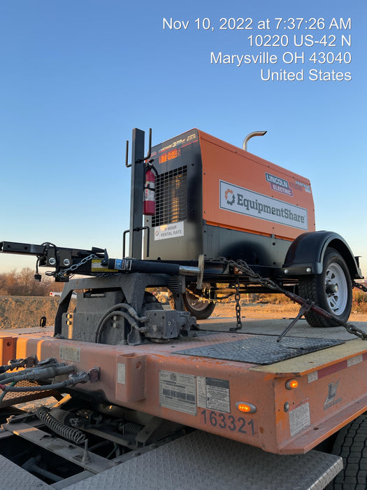 2021 Lincoln Electric Vantage 322 Vantage 322 Ready Pak 3 w/ Decals, ORANGE (includes trailer, cable rack, fender light kit) NO Telematics