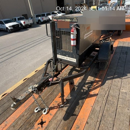 2019 Lincoln Electric Vantage 322 Ready-Pak 3, Two Wheel Trailer, Fender and Light Kit, Cable Rack