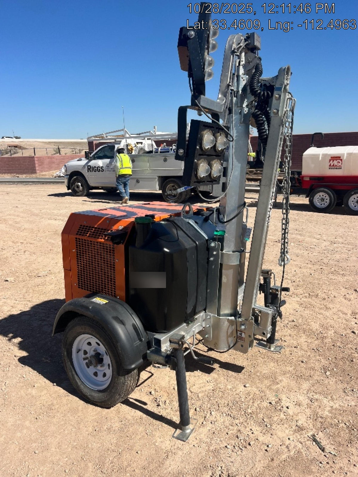 2024 Wanco WLTT-4MM4K Diesel, Deep Sea Controller, Shore Power Plug, Auto Start, (4) 350W LED Floodlights, 4kW Generator, 60 Gal Fuel Tank, 2" Ball, T3