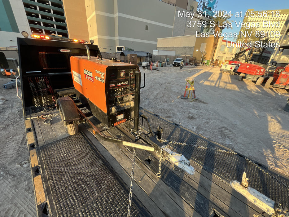 2022 Lincoln Electric LE400 Kubota V1505, Trlr, Cable Rack, Light Kit, ES Decals, T3