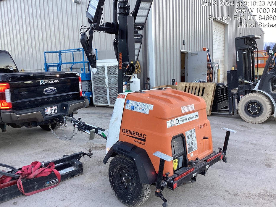 2023 Generac MLT2 Diesel, Flex Switch 120V Input, Powerzone Controller, (4) 320W LED Lights, 4kW Generator, 39.9 Gal Fuel Tank, 2" Ball, T3