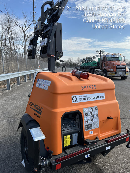 2024 Generac MLT2 Diesel, Flex Switch 120V Input, Powerzone Controller, 
(4) 320W LED Lights, 4kW Generator, 39.9 Gal Fuel Tank, 2" Ball, T3