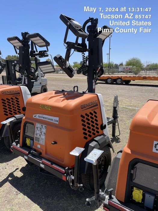 2024 Generac MLT2 Diesel, Flex Switch 120V Input, Powerzone Controller, 
(4) 320W LED Lights, 4kW Generator, 39.9 Gal Fuel Tank, 2" Ball, T3