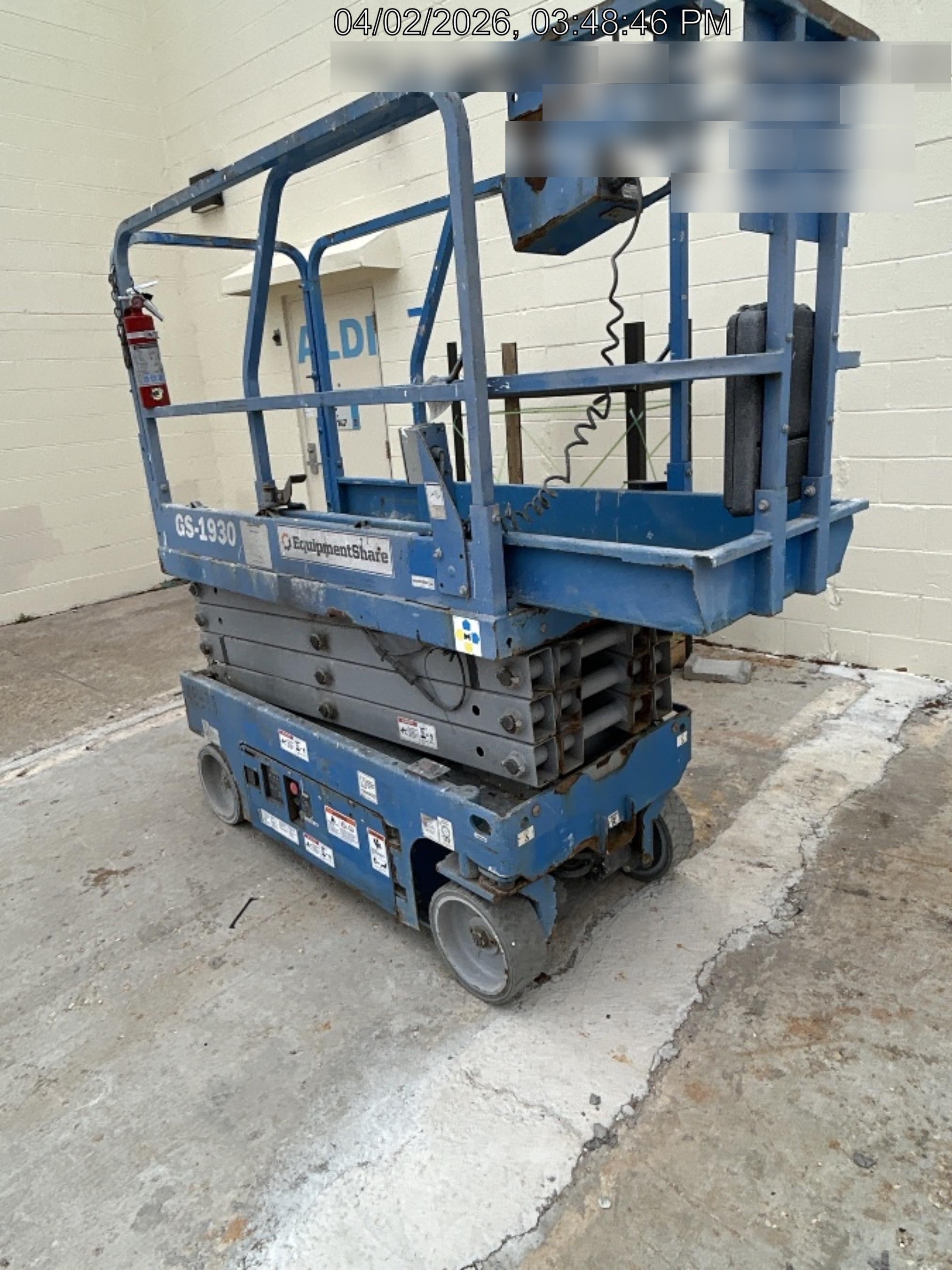 2019 Genie GS-1930 Fixed Rails with Chain Entry