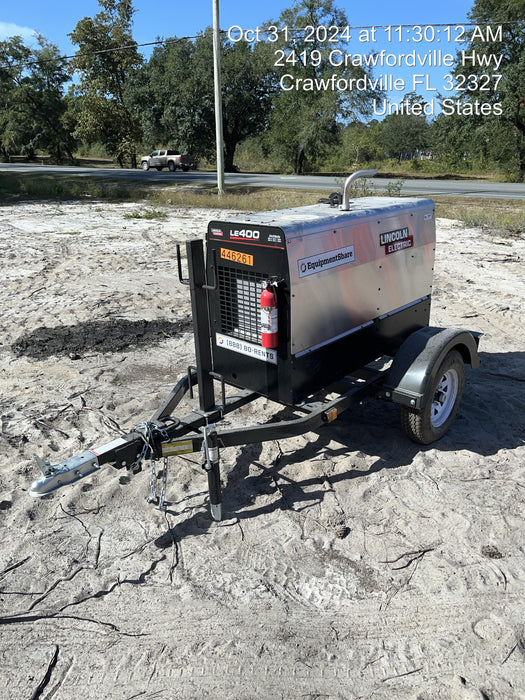 2024 Lincoln Electric LE400 Kubota V1505, Trlr, Cable Rack, Light Kit, ES Decals, T3