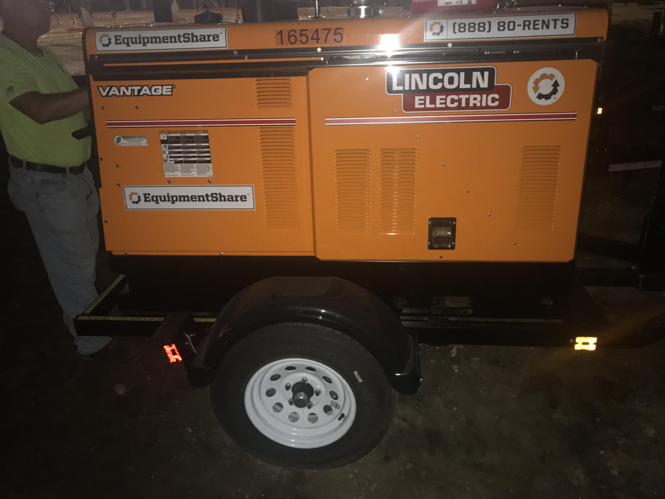 2021 Lincoln Electric Vantage 549X Ready Pak 3, ORANGE (includes trailer, cable rack, fender light kit)