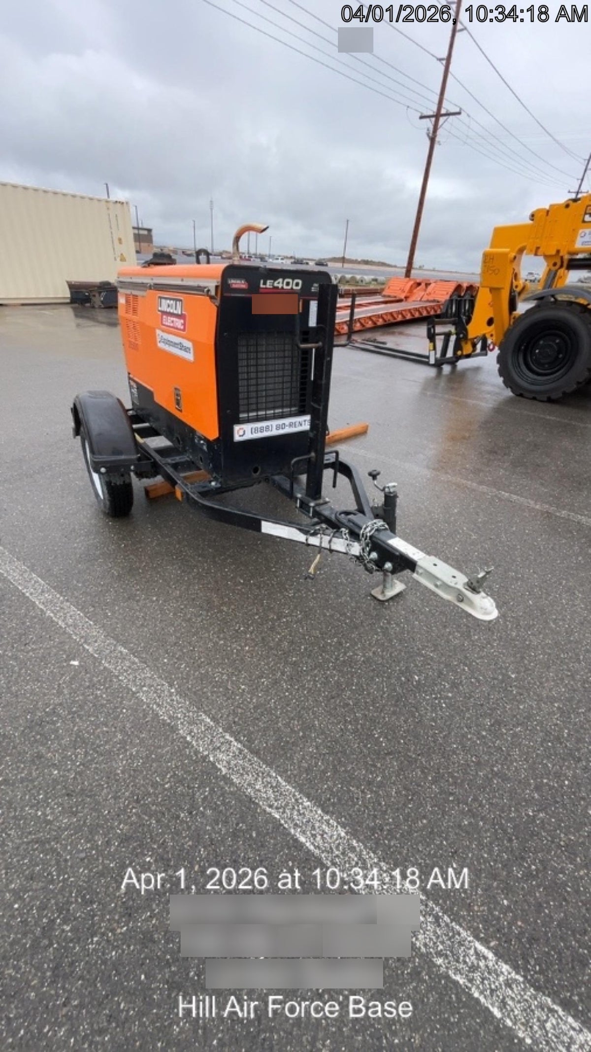 2022 Lincoln Electric LE400 Kubota V1505, Trlr, Cable Rack, Light Kit, ES Decals, T3