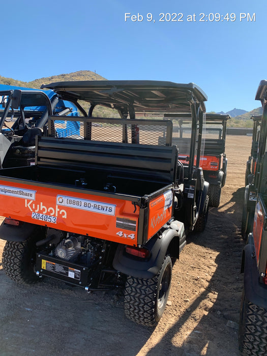 2022 Kubota RTV-X1140W-H Plastic Canopy, Windshield Acrylic Clear, LED Strobe Light, Wire Harness Kit, Back up Alarm