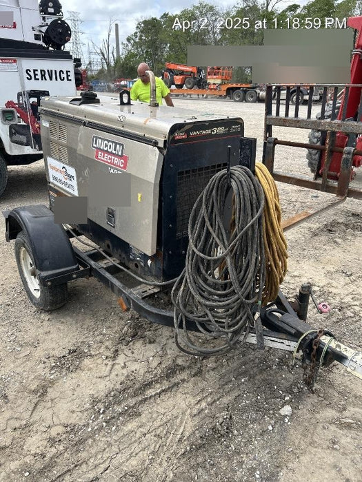 2018 Lincoln Electric Vantage 322 Lincoln Vantage 322 Welder Ready Pak 3 - Vantage 322, Trailer, Fender and light kit, Cable rack
