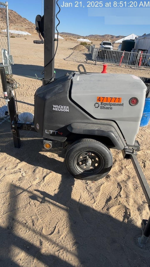 2024 Wacker Neuson LTT4 Diesel, Kohler KDW702, Deep Sea Controller, Auto Start, LED 320W, Bypass Outlet, T3