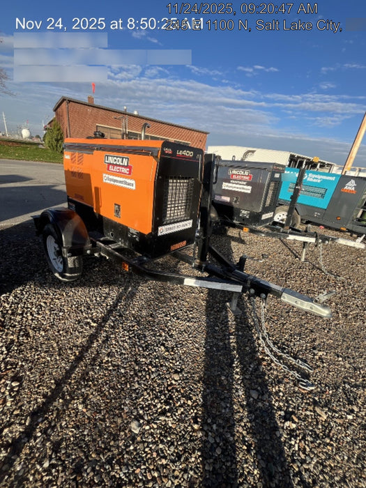 2023 Lincoln Electric LE400 Kubota V1505, Trlr, Cable Rack, Light Kit, ES Decals, T3