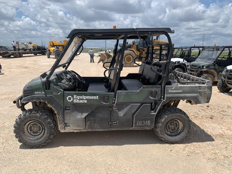 2018 Kawasaki MULE PRO-DX Kawasaki Mule 4x4 Diesel UTV w/Hard Top, Windshield, Beacon, Backup Alarm, ES Keypad/Hardware Installed