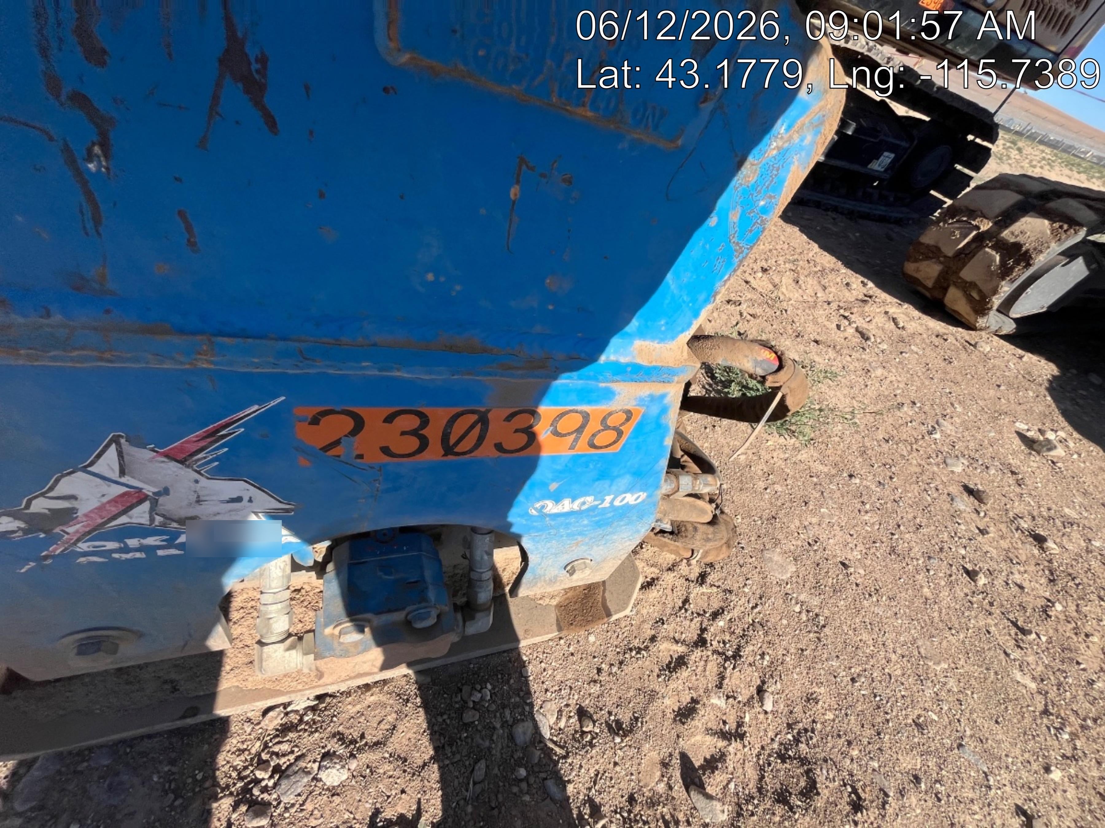 2022 OKADA 12" Plate Compactor - Mini Excavator