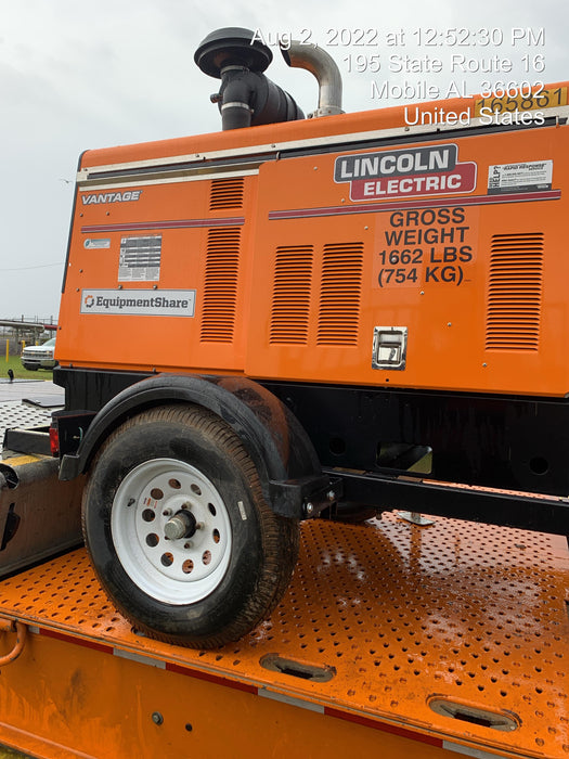 2021 Lincoln Electric Vantage 549X Ready Pak 3, ORANGE (includes trailer, cable rack, fender light kit)