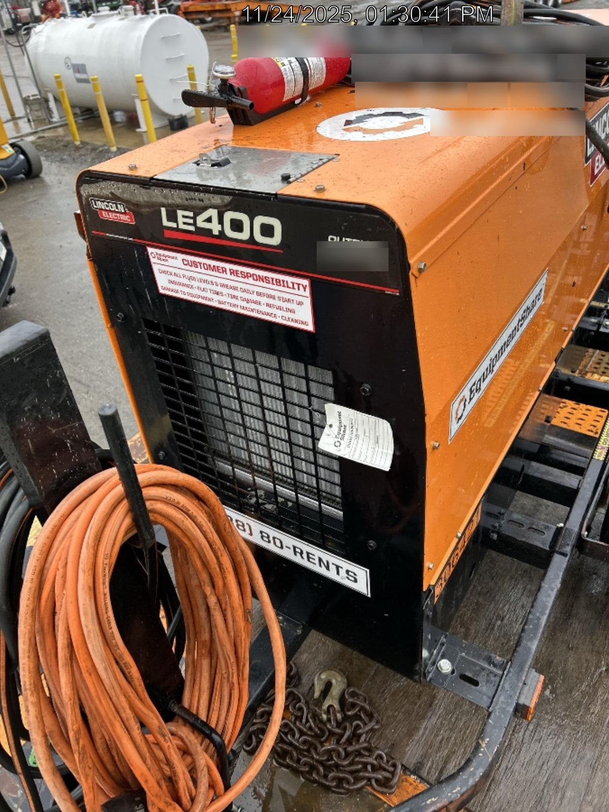 2023 Lincoln Electric LE400 Kubota V1505, Trlr, Cable Rack, Light Kit, ES Decals, T3