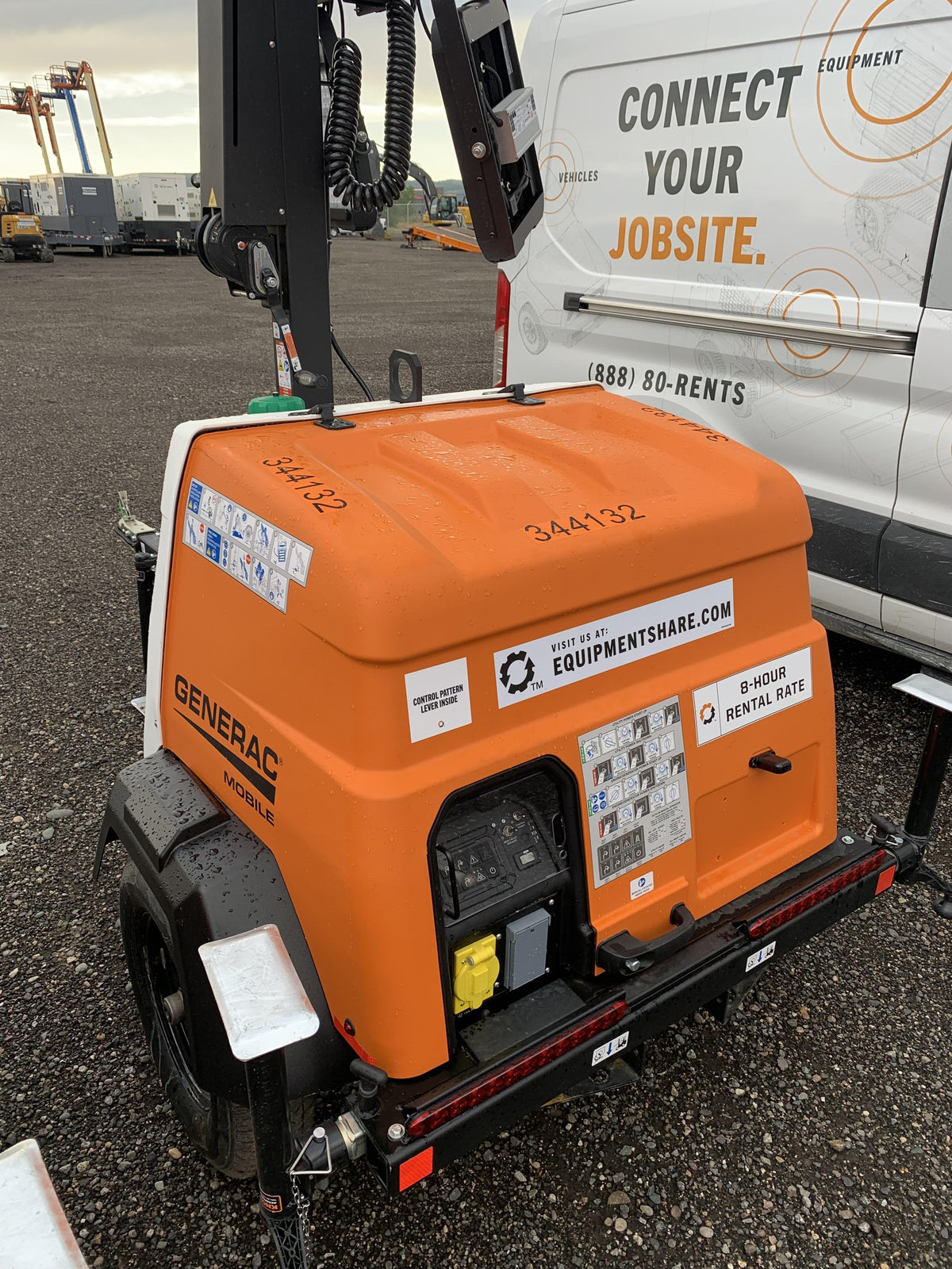 2023 Generac MLT2 Diesel, Flex Switch 120V Input, Powerzone Controller, (4) 320W LED Lights, 4kW Generator, 39.9 Gal Fuel Tank, 2" Ball, T3